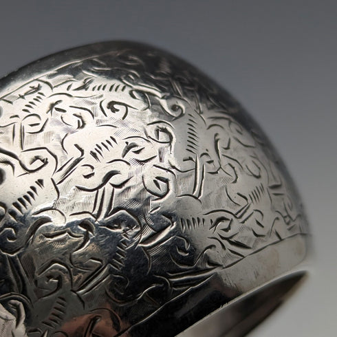 1886年 英国アンティーク 純銀製 ナプキンリング 22g